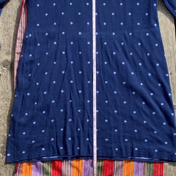 Blue Polkadot Sweater Dress - Picture 5 of 12